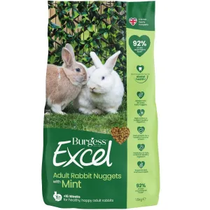 20% OFF: Burgess Excel Nuggets With Mint For Adult Rabbits 1.5kg