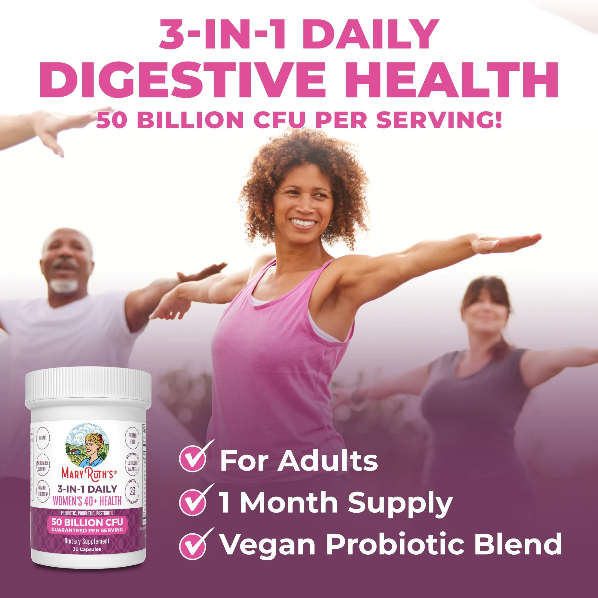 3-in-1 Women's 40  Daily Health Capsules