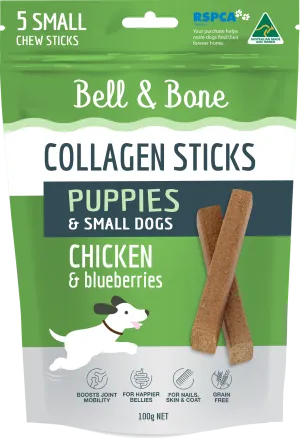 Bell & Bone Collagen Dental Stick for Puppies - Chicken & Blueberry