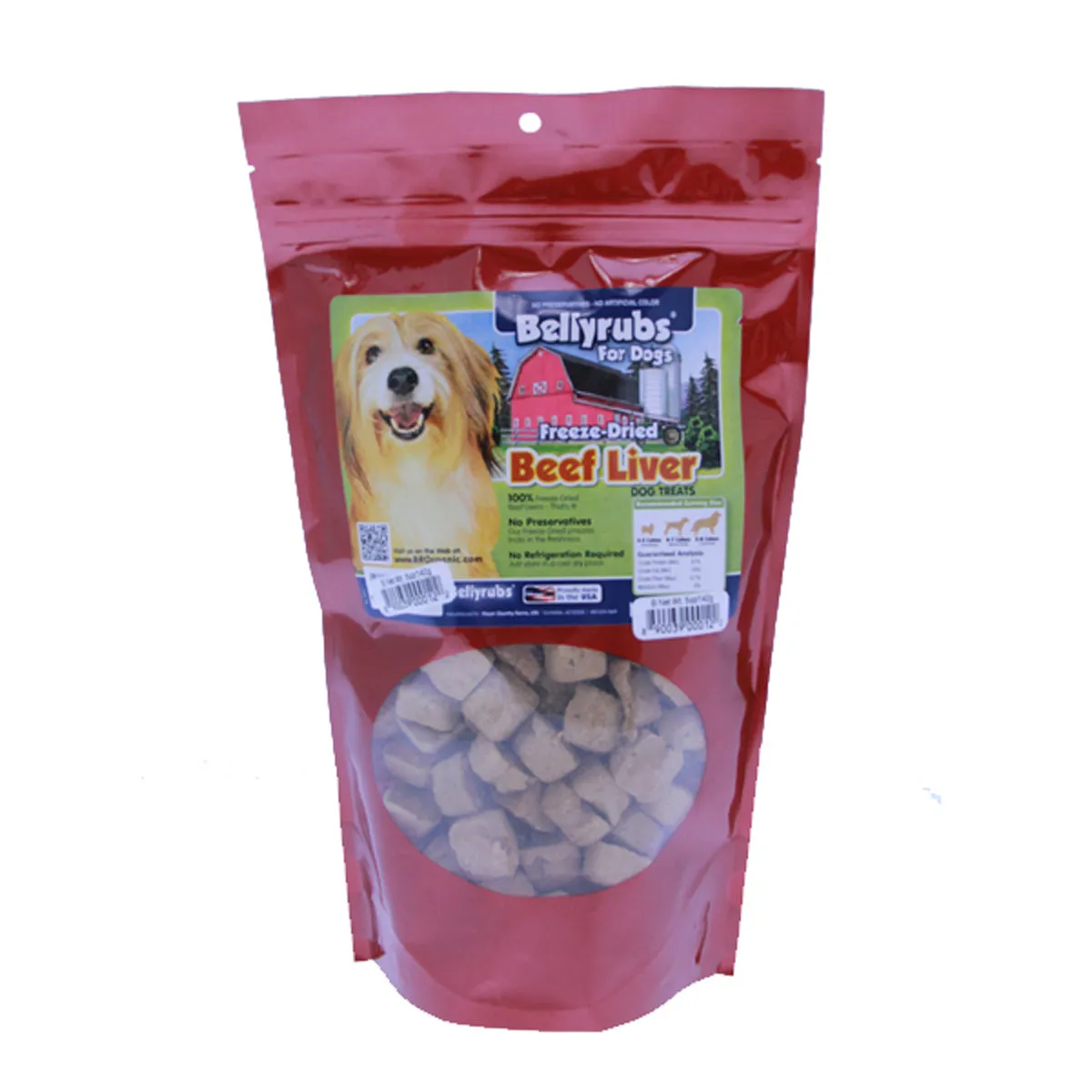 Bellyrubs Beef Liver Freeze Dried Dog Treats 5oz