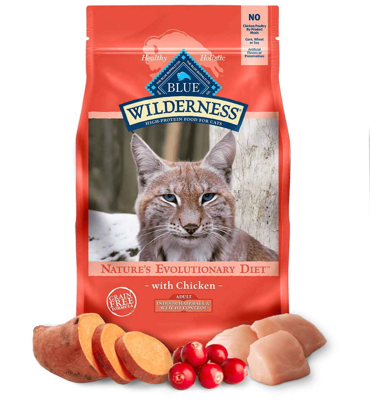 Blue Buffalo Cat Wilderness Indoor Hairball Weight Control Dry Cat Food