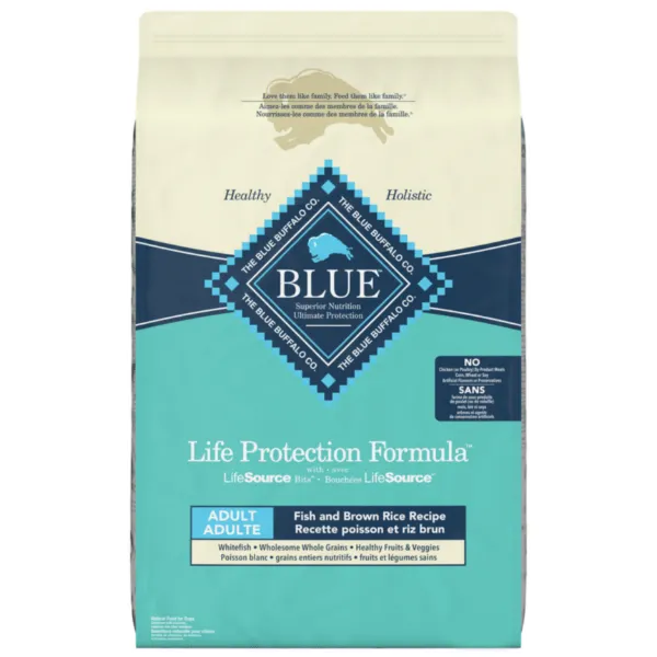 BLUE Life Protection Formula Fish & Brown Rice Recipe Dry Dog Food, 26lb