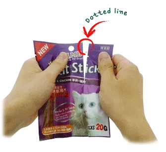 Bow Wow Mini Cat Stick in Lamb & Chicken Cat Treat 20g