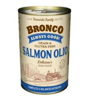 Bronco Grain & Gluten Free Canned Wet Dog Food (Salmon Olio)