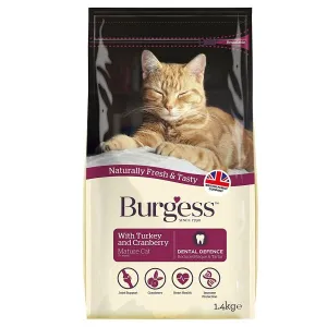 Burgess 1.4kg Mature Turkey and Cranberry Cat Food