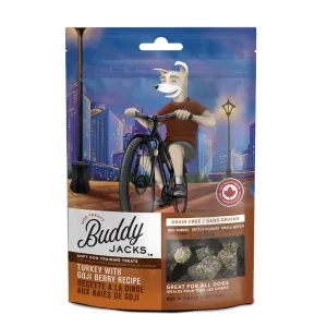 Canadian Jerky Buddy Jack's Turkey with Goji Berry Grain-Free Dog Treats 198g