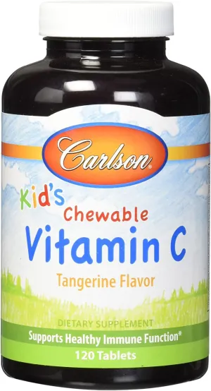 Carlson For Kids Chewable Vitamin C 250 mg 120 Tablets