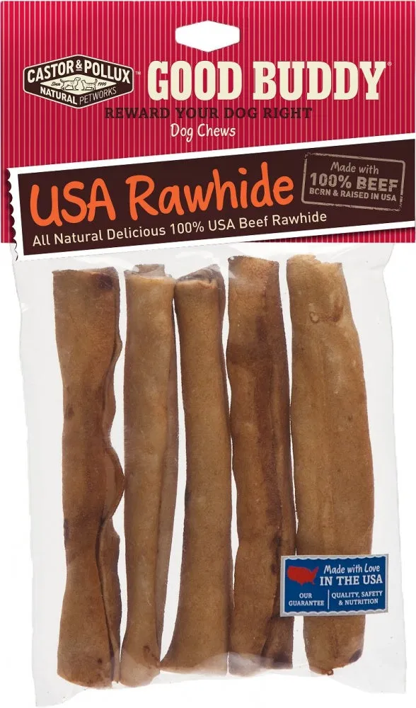 Castor and Pollux Good Buddy USA Rawhide Sticks Dog Chews