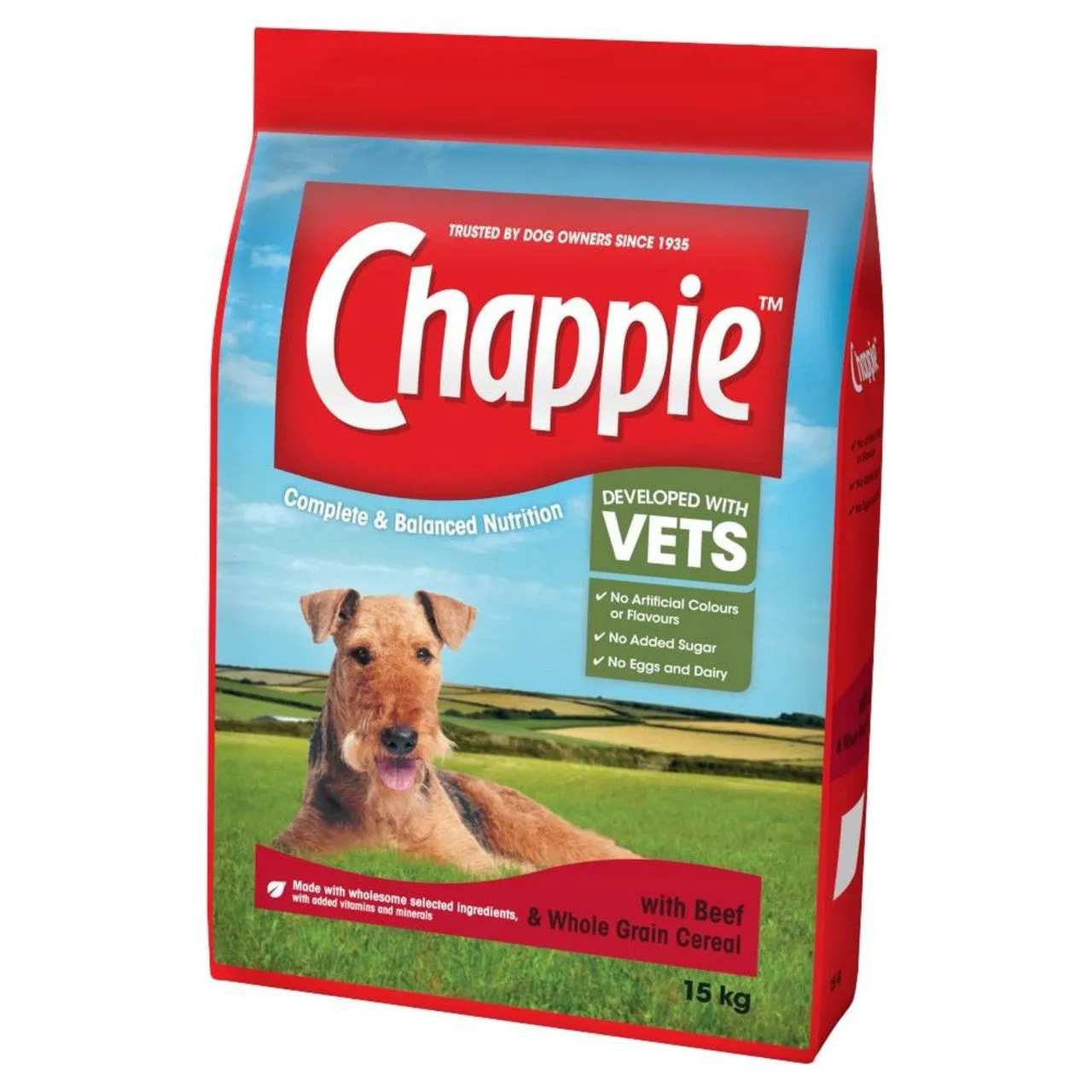 Chappie With Beef & Whole Grains Dog Food 15kg