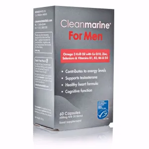 Cleanmarine Krill Oil For Men 60 Capsules