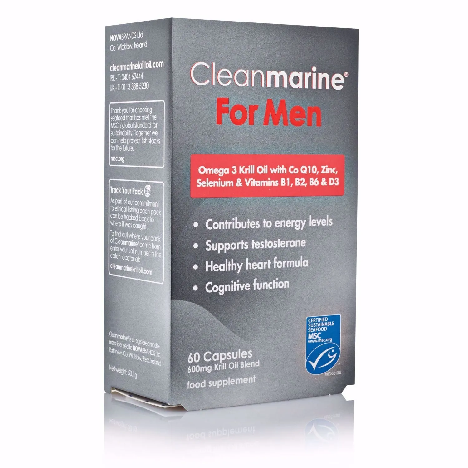 Cleanmarine Krill Oil For Men 60 Capsules