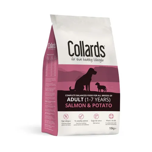 Collards Salmon and Potato Adult Dry Dog Food - 10kg