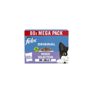 FELIX Original Mixed Selection in Jelly 80 x 85g Wet Cat Food