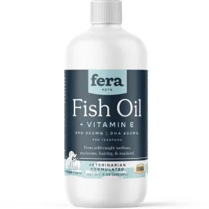 Fera Pets Fish Oil   Vitamin E Supplement For Cats & Dogs