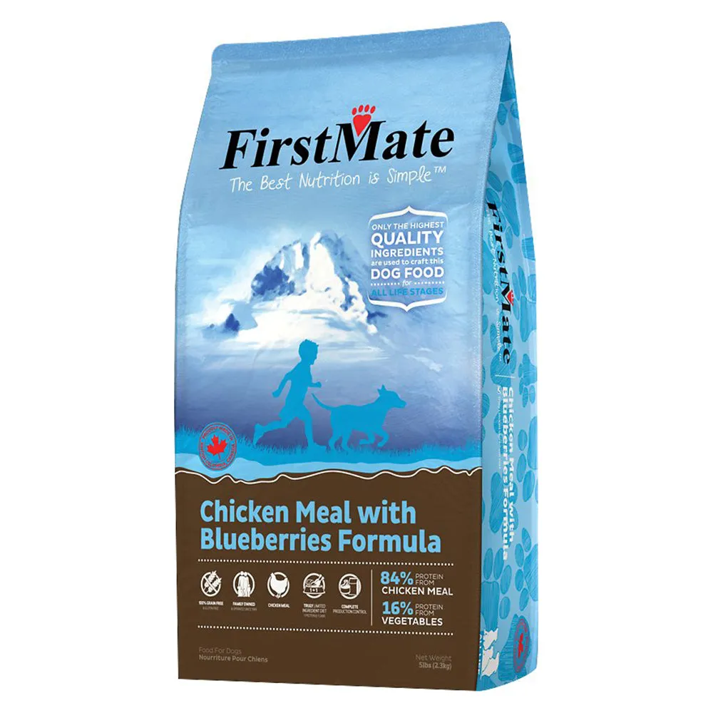 First Mate Grain-Free Chicken Meal & Blueberry Formula Dry Dog Food 5lb