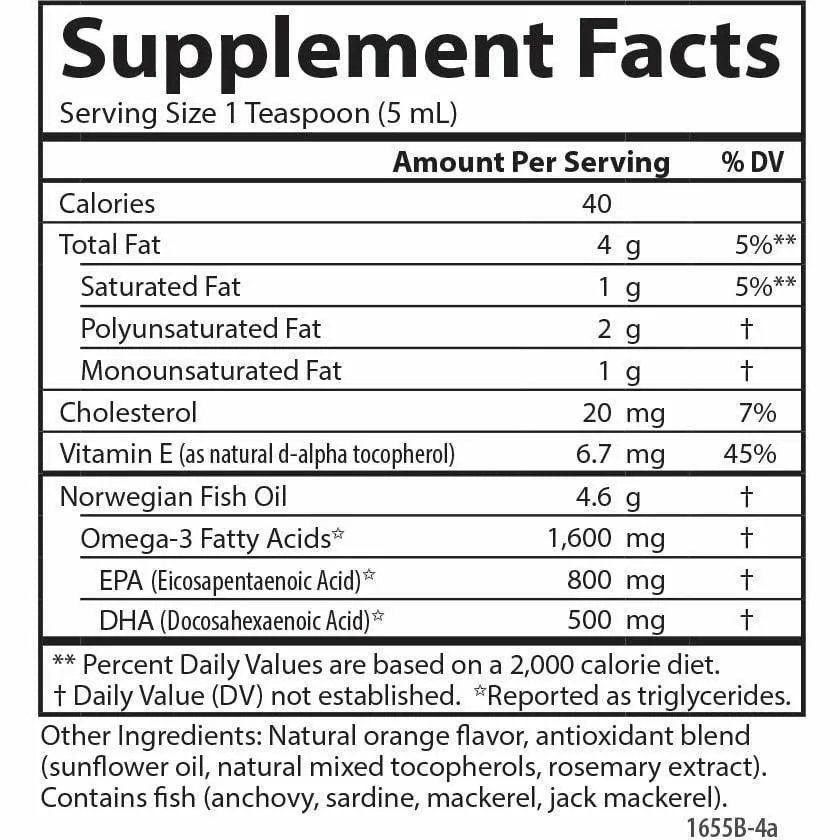 Fish Oil orange 500 ml by Carlson Labs