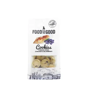 Food For The Good Dog & Cat Treats Freeze Dried Cookie Chicken & Blueberry 70g