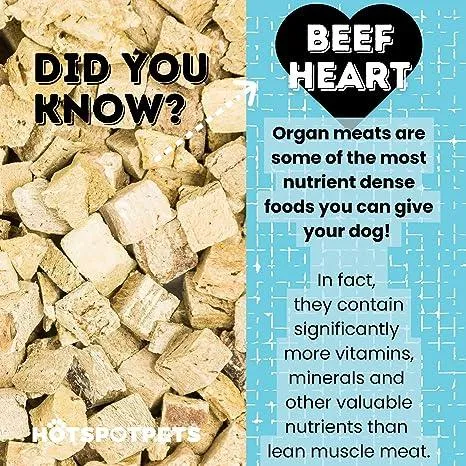 Freeze Dried Beef Hearts for Dogs & Cats