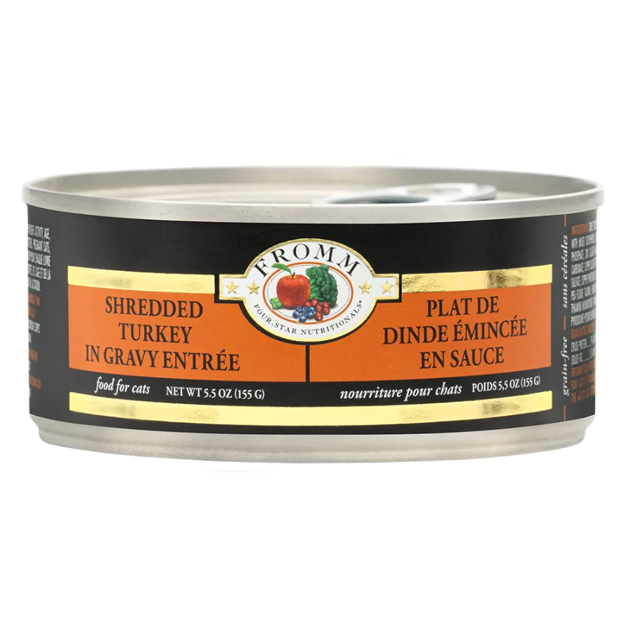 Fromm Four-Star Shredded Turkey Canned Cat Food 5.5oz