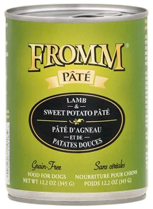 Fromm Grain Free Lamb & Sweet Potato Pate Canned Wet Food for Dogs