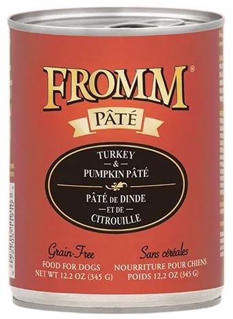 Fromm Grain Free Turkey & Pumpkin Pate Canned Wet Food for Dogs