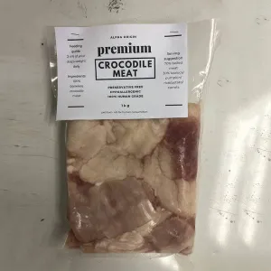 *FROZEN* Alpha Origin Premium Boneless Crocodile Meat 1kg