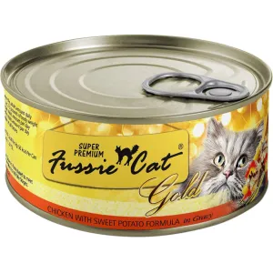 Fussie Cat Super Premium Chicken & Sweet Potato Formula in Gravy Canned Cat Food, 2.82-oz