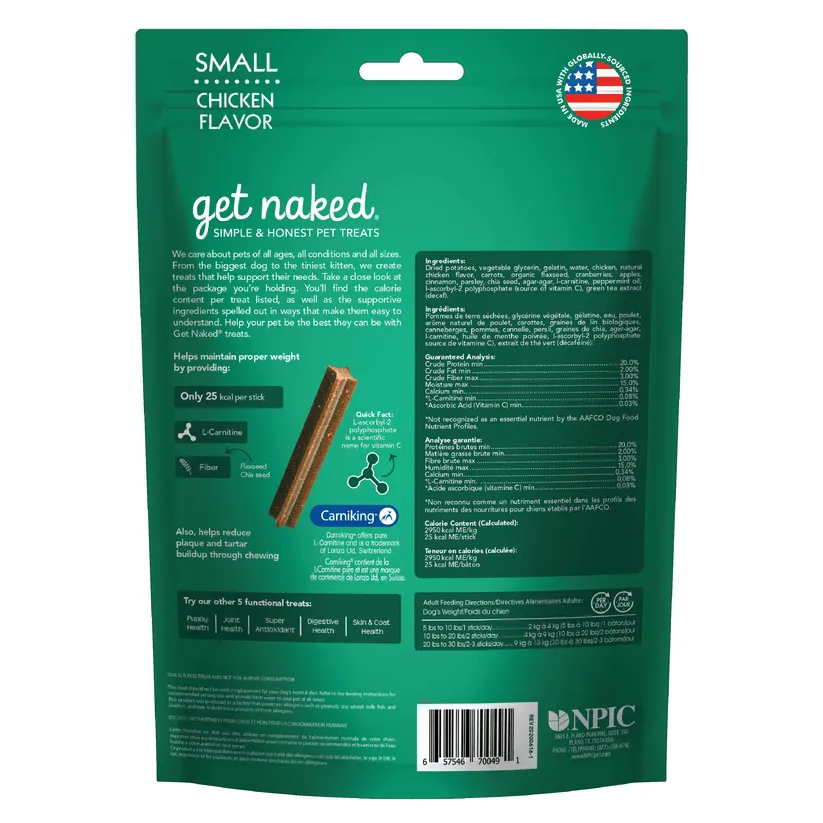 Get Naked® Weight Management Dog Dental Chew Sticks