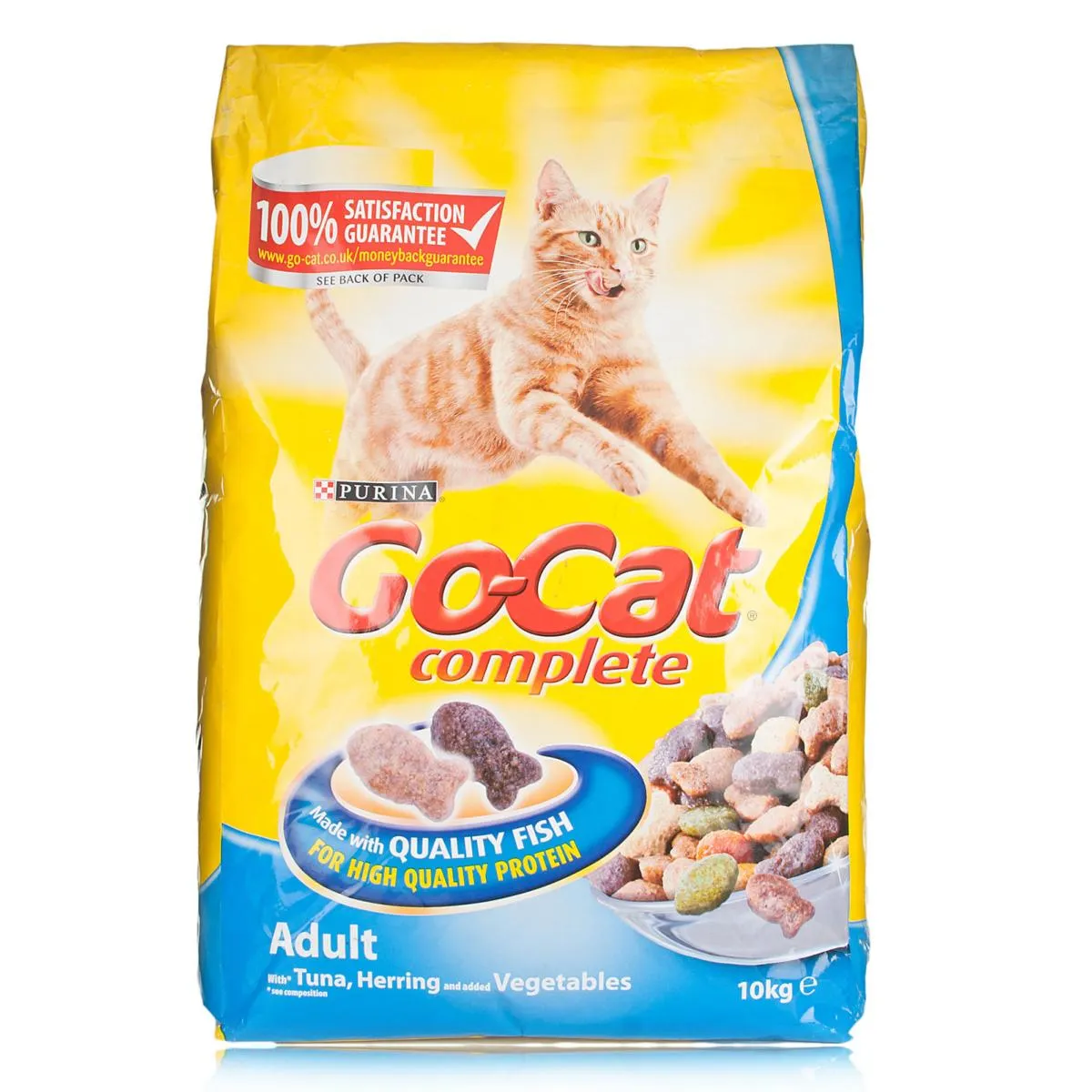 Go Cat | Dry Cat Food | Adult | Tuna, Herring & Vegetables - 10kg