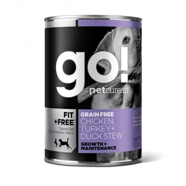 GO! FIT   FREE Grain Free Canned Dog Food; available in different formulas