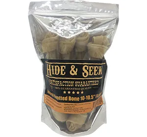 Hide & Seek Natural Knotted Bone Rawhide Dog Chews