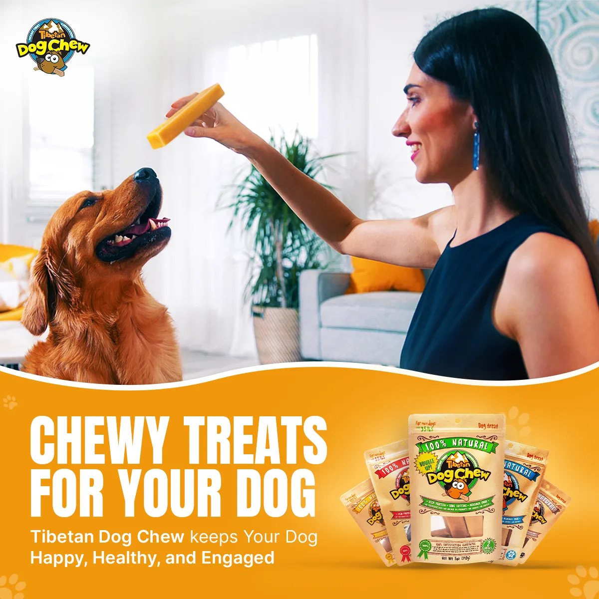 Holiday Delight Tibetan Dog Chew (Small) - 28 Sticks