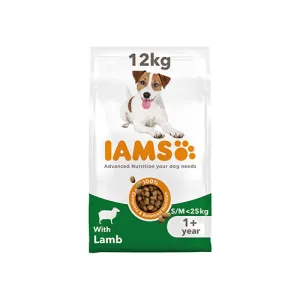 IAMS Adult Small/Medium Dog With Lamb 12kg Dry Dog Food