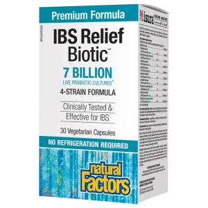 IBS Relief Biotic®  7 Billion Live Probiotic Cultures Vegetarian Capsules