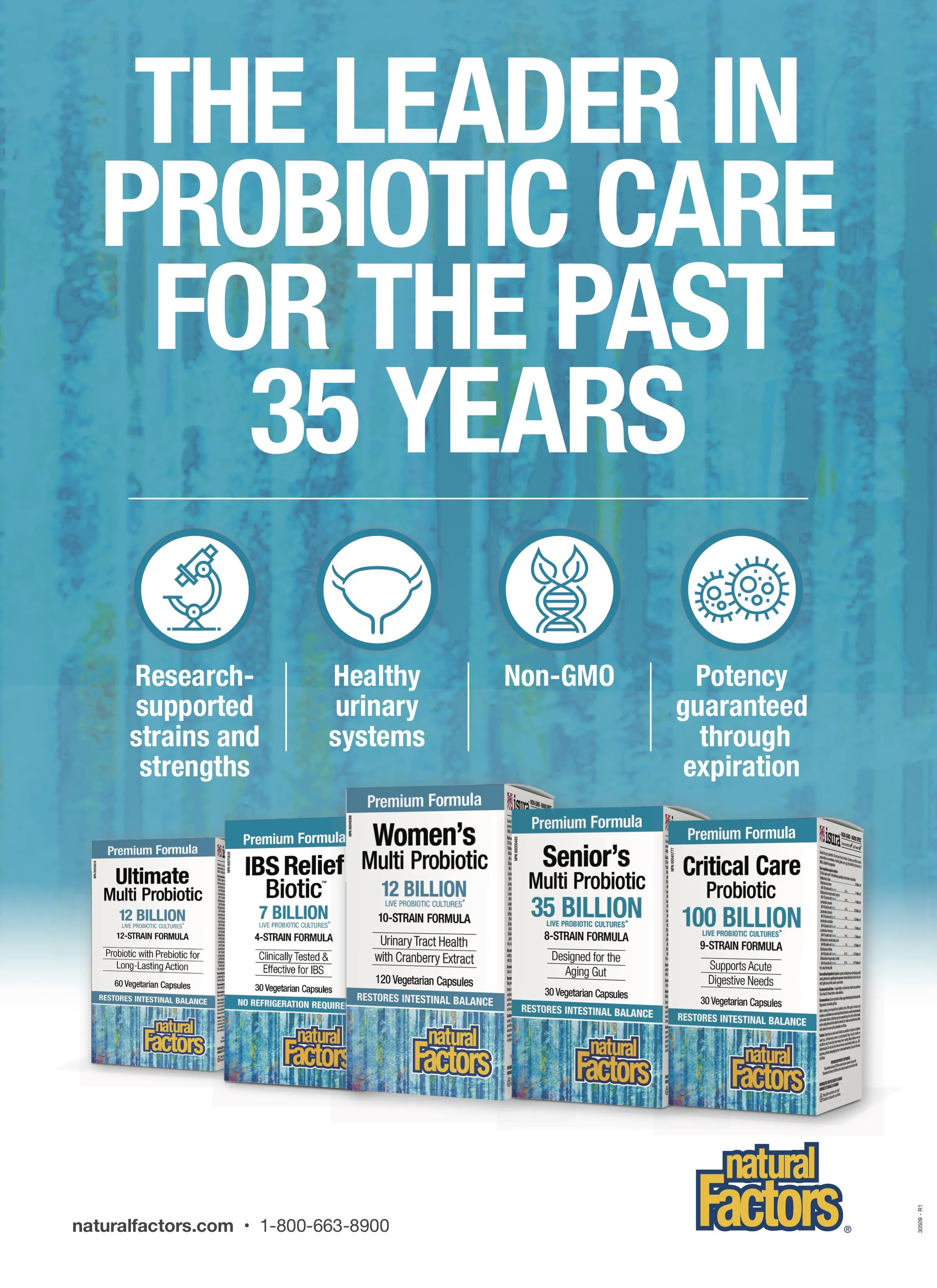 IBS Relief Biotic®  7 Billion Live Probiotic Cultures Vegetarian Capsules