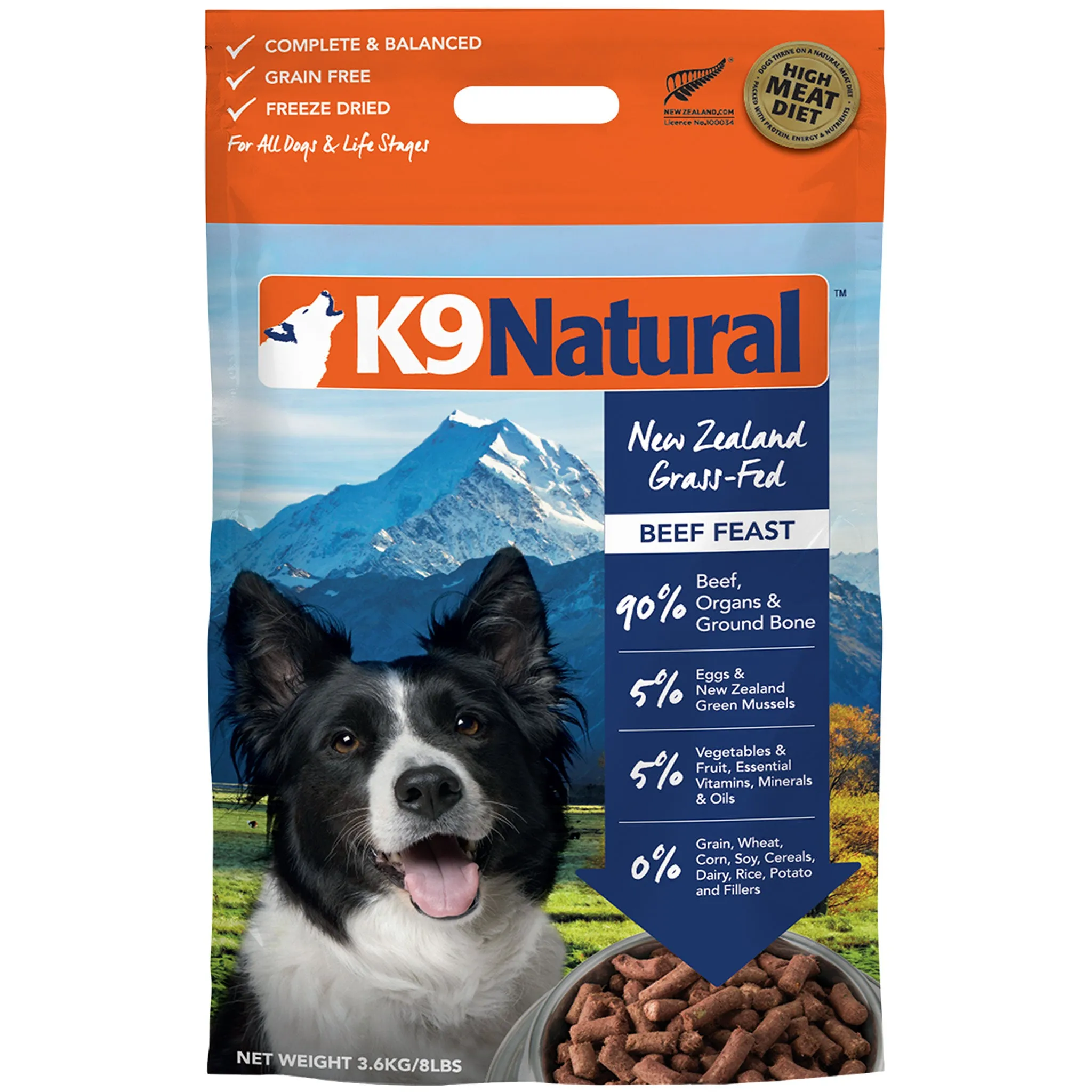 K9 Natural Freeze-Dried Beef Dog Food