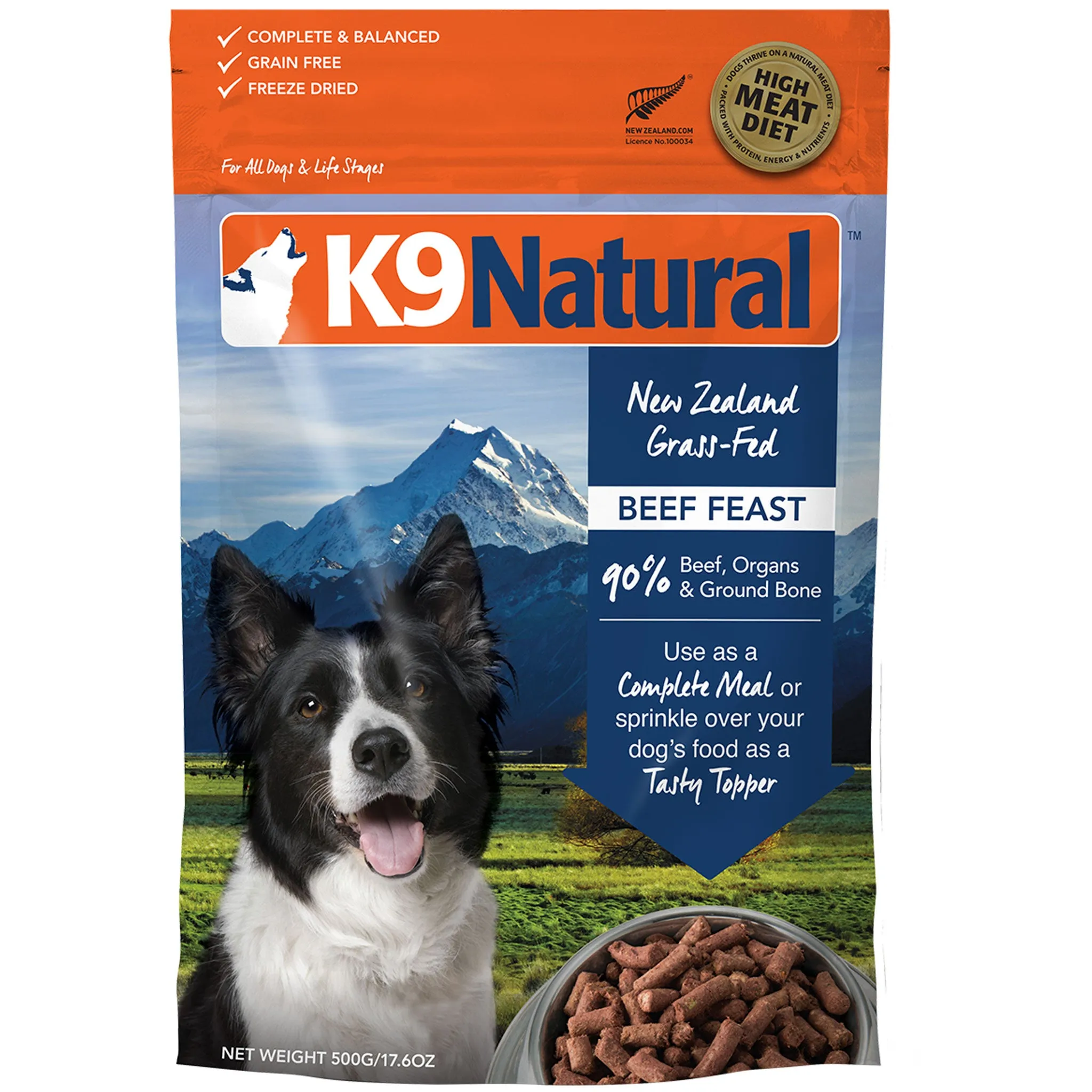 K9 Natural Freeze-Dried Beef Dog Food