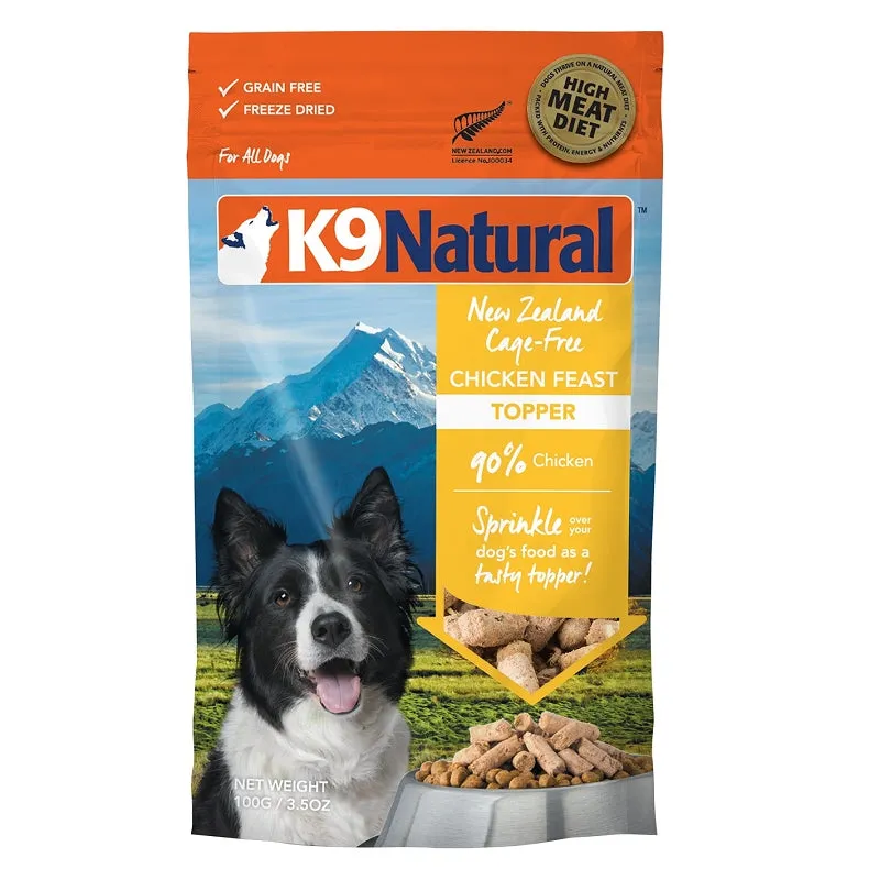 K9 Natural Topper Freeze-Dried Chicken Feast Dog Food 5oz