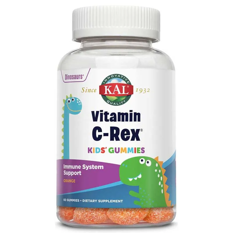 Kal Vitamin C-Rex 60 Orange Flavored Gummies