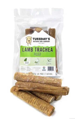 LAMB Trachea filled  *Dehydrated Treats *