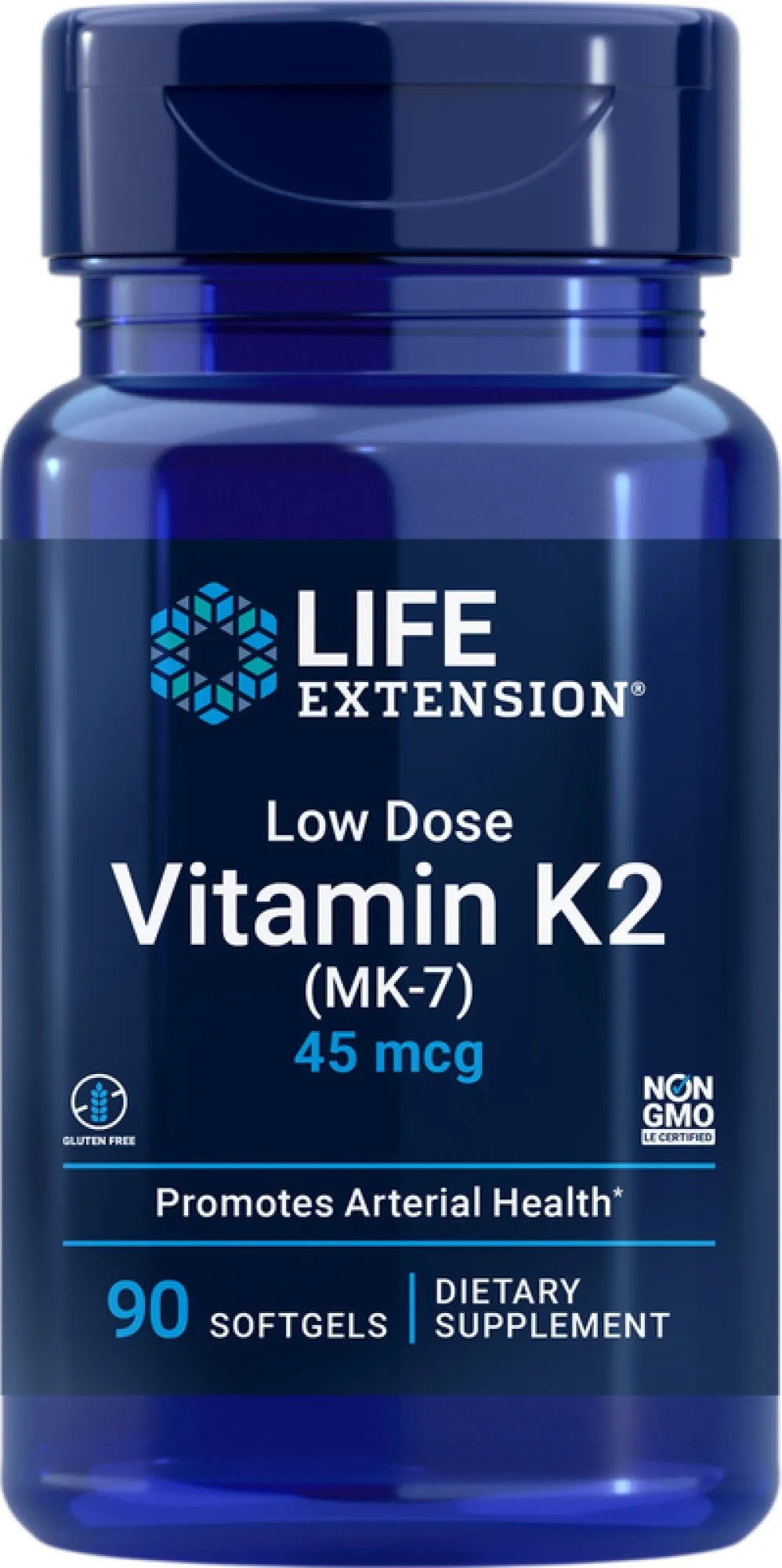 Life Extension Low-Dose Vitamin K2 45 mcg 90 Softgel