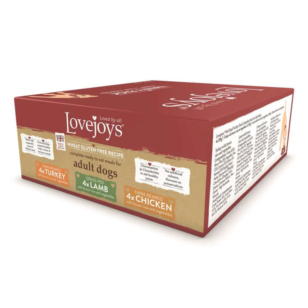 Lovejoys Variety Pack Hypoallergenic Complete Adult Wet Dog Food