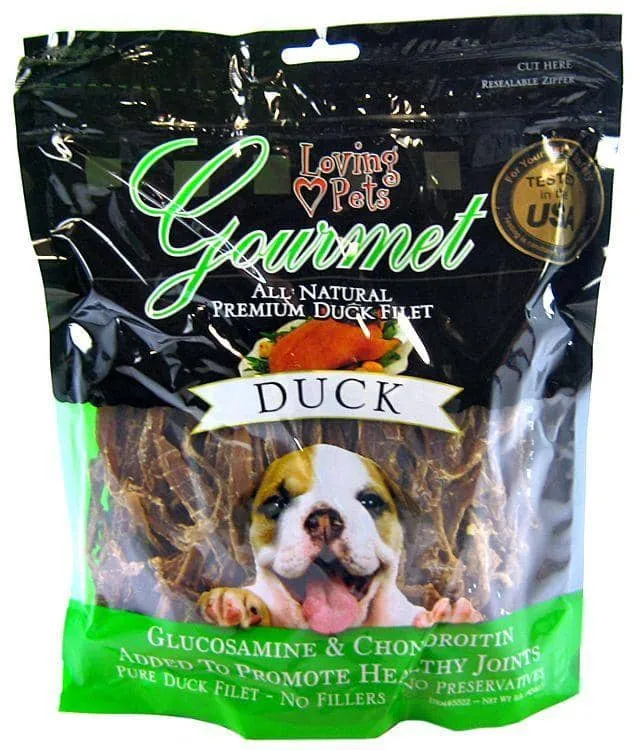 Loving Pets Gourmet Duck Chew Strips - 12 oz