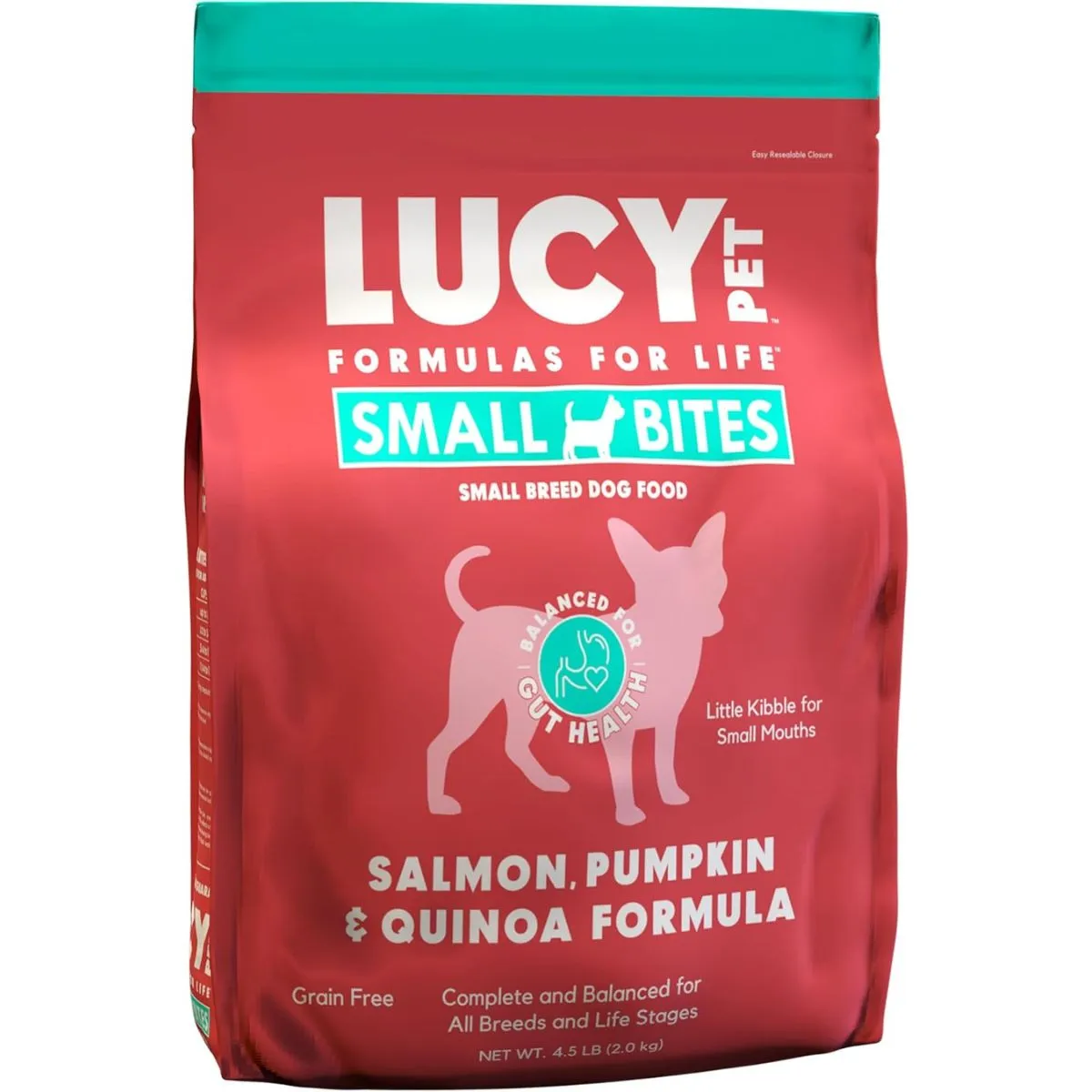 Lucy Pet Salmon Pumpkin & Quinoa Small Bites Dry Dog Food 4.5lb