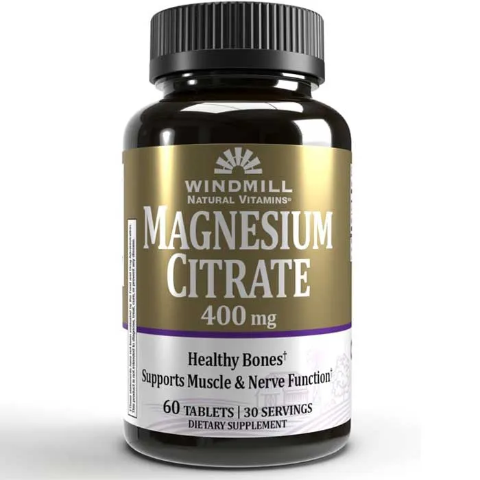 Magnesium Citrate 400mg 60 Tablets by Windmill