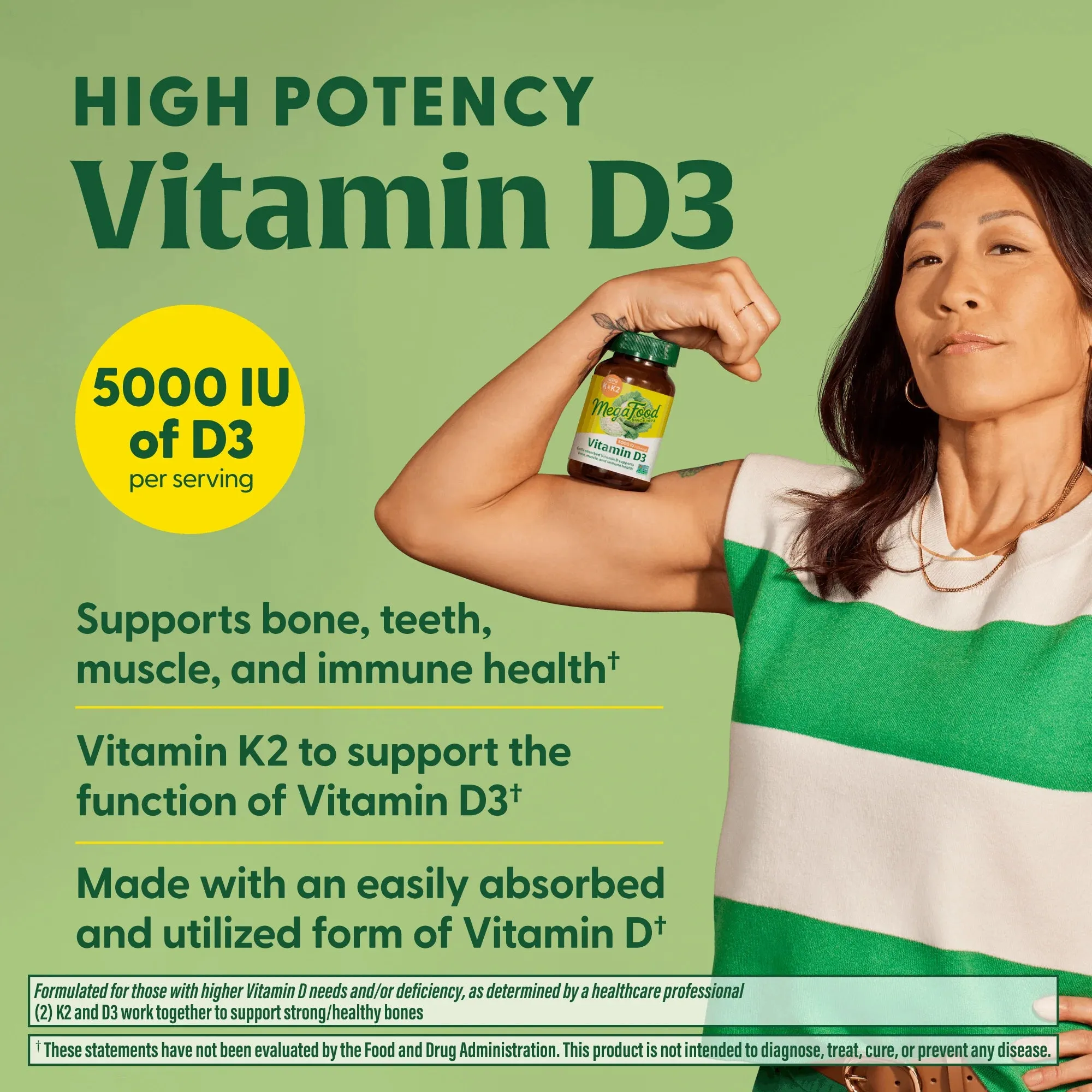 MegaFood Vitamin D3 with K & K2