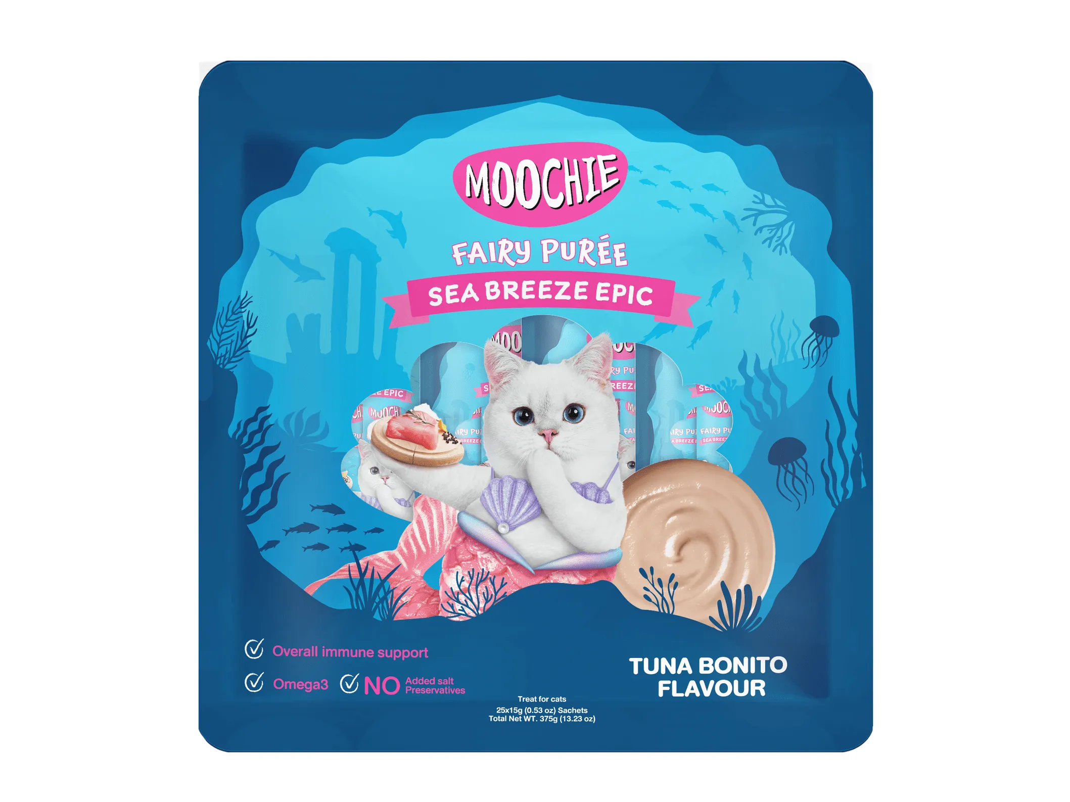 MOOCHIE TUNA BONITO FLAVOR 25X15g POUCH