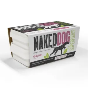 Naked Dog Adult Superfood Game Raw Frozen Dog Food - 2 x 500g