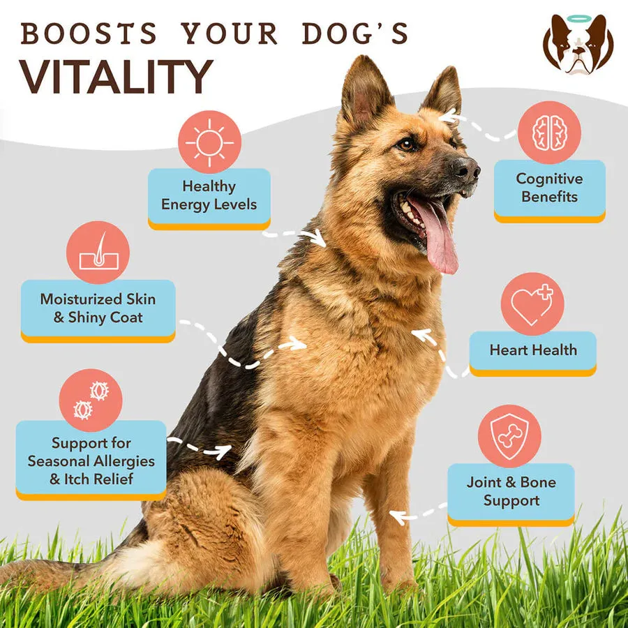 Natural Dog Company Wild Alaskan Fish Oil Dog Supplement