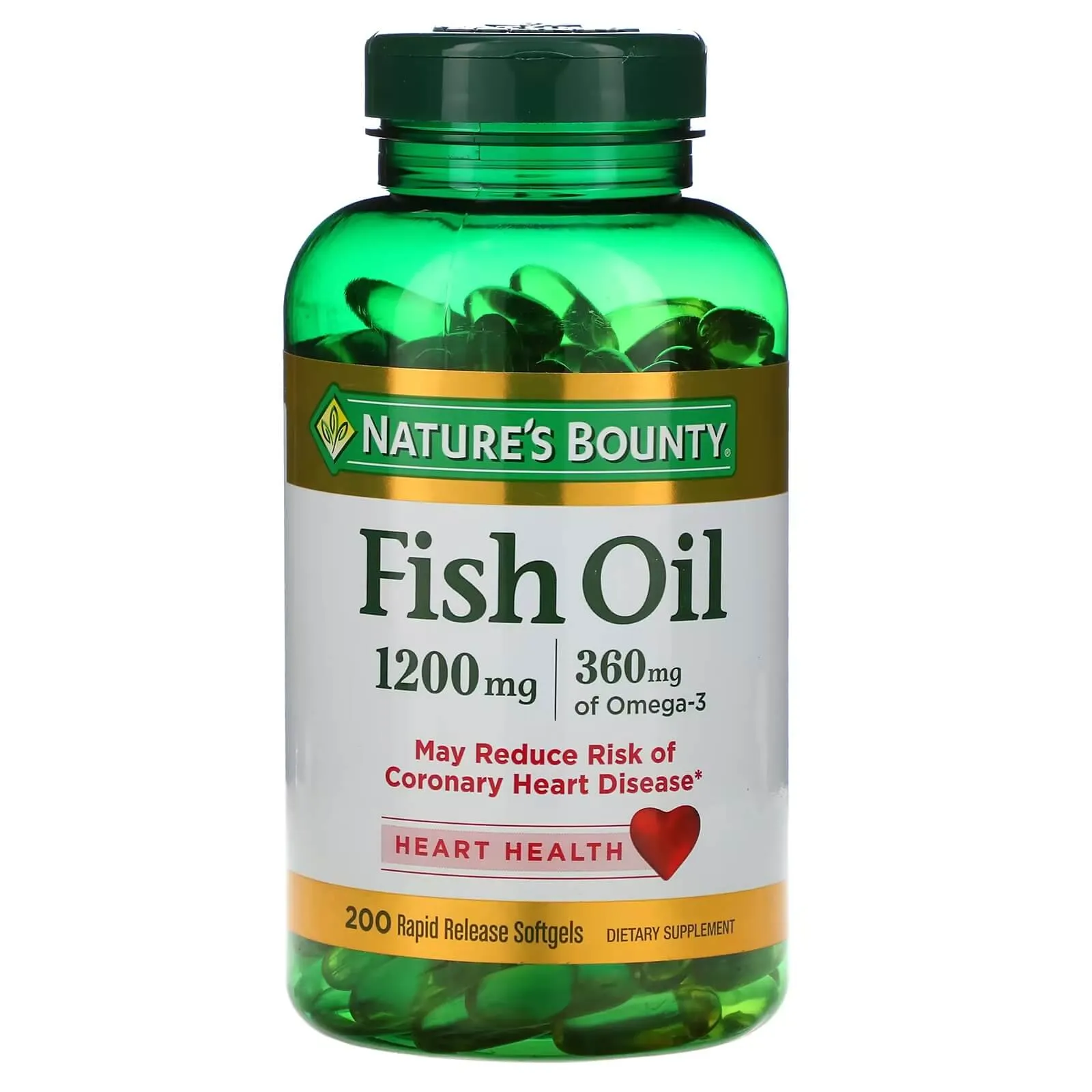 Nature's Bounty Fish Oil 1200 mg, 200 capsules